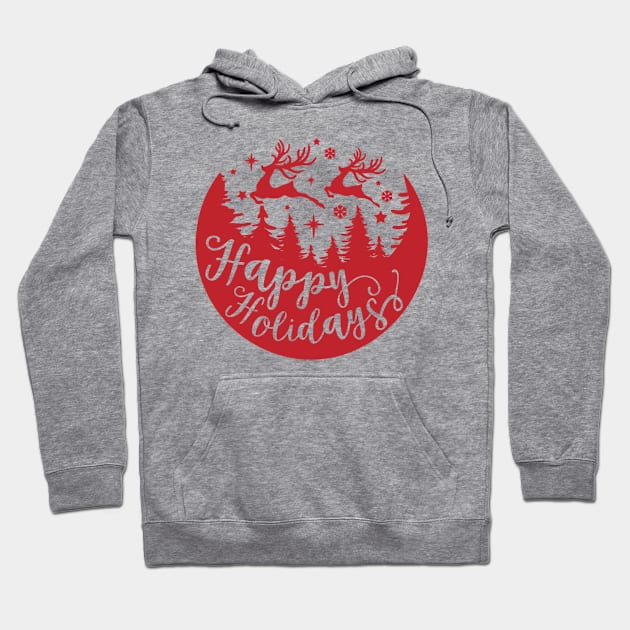 Ornament, Happy Holidays Hoodie by the kratingdaeng